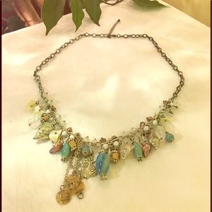 🐚🐚 Turquoise & seashell necklace